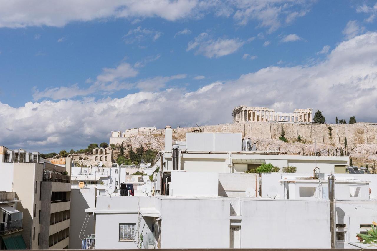 Minimal Apartment On The Shadow Of The Acropolis Athen Exterior foto