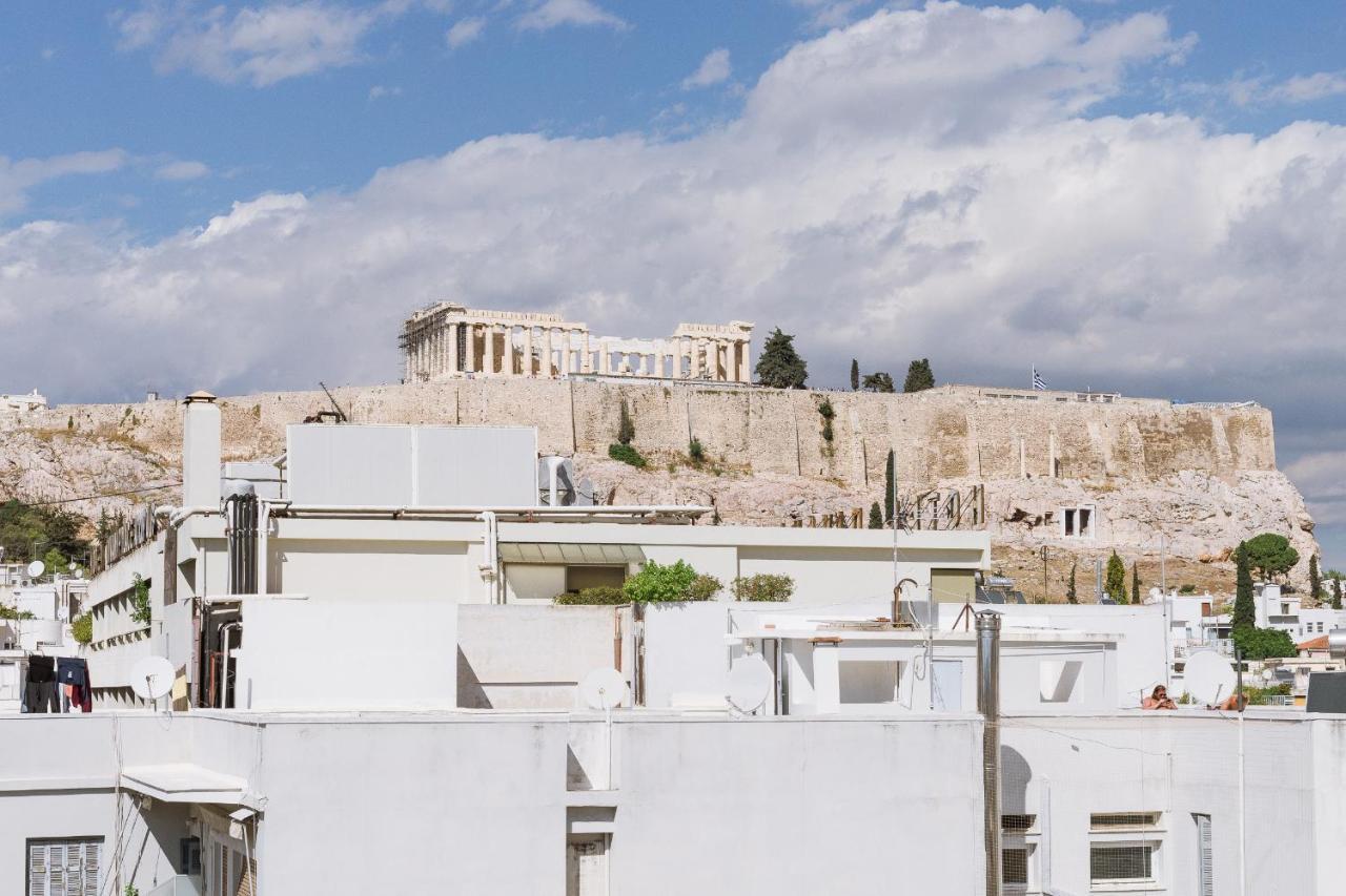 Minimal Apartment On The Shadow Of The Acropolis Athen Exterior foto