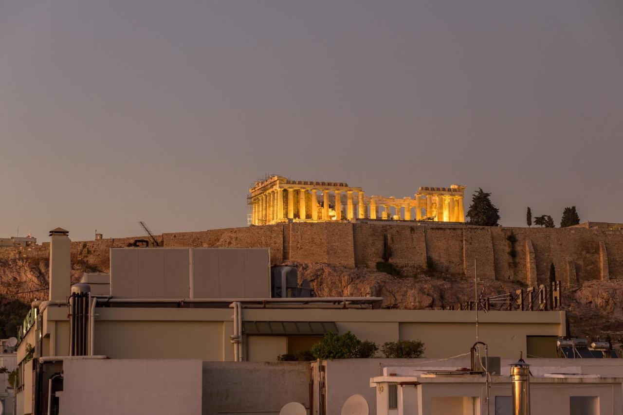 Minimal Apartment On The Shadow Of The Acropolis Athen Exterior foto